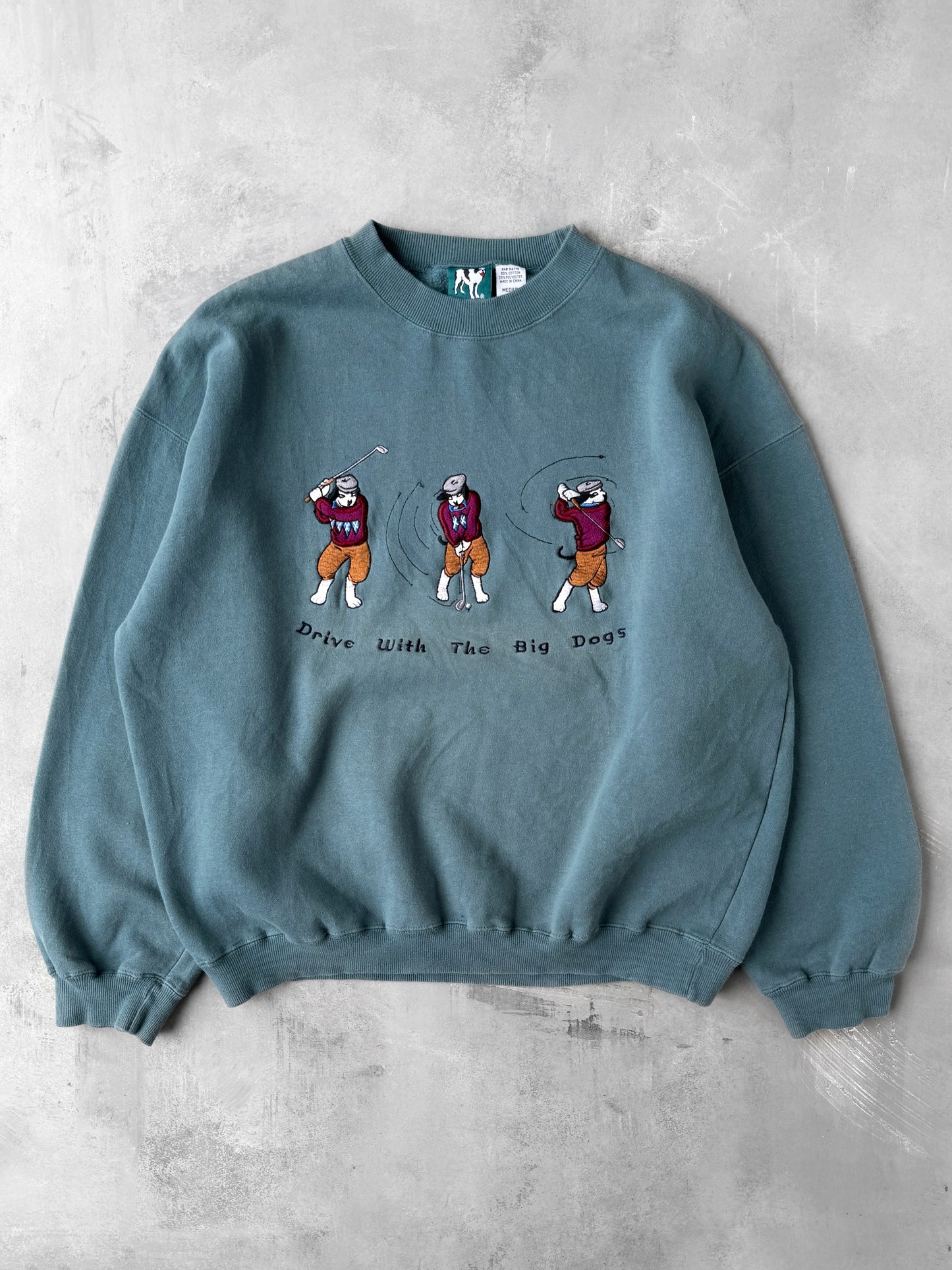 Big Dogs Golfing Sweatshirt 90's - Medium