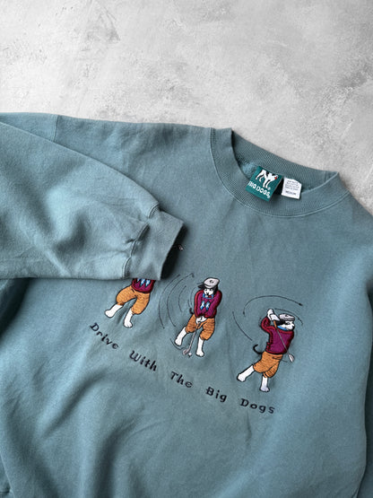 Big Dogs Golfing Sweatshirt 90's - Medium