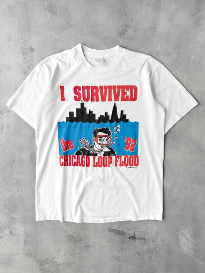Chicago Loop Flood T-Shirt '92 - Large