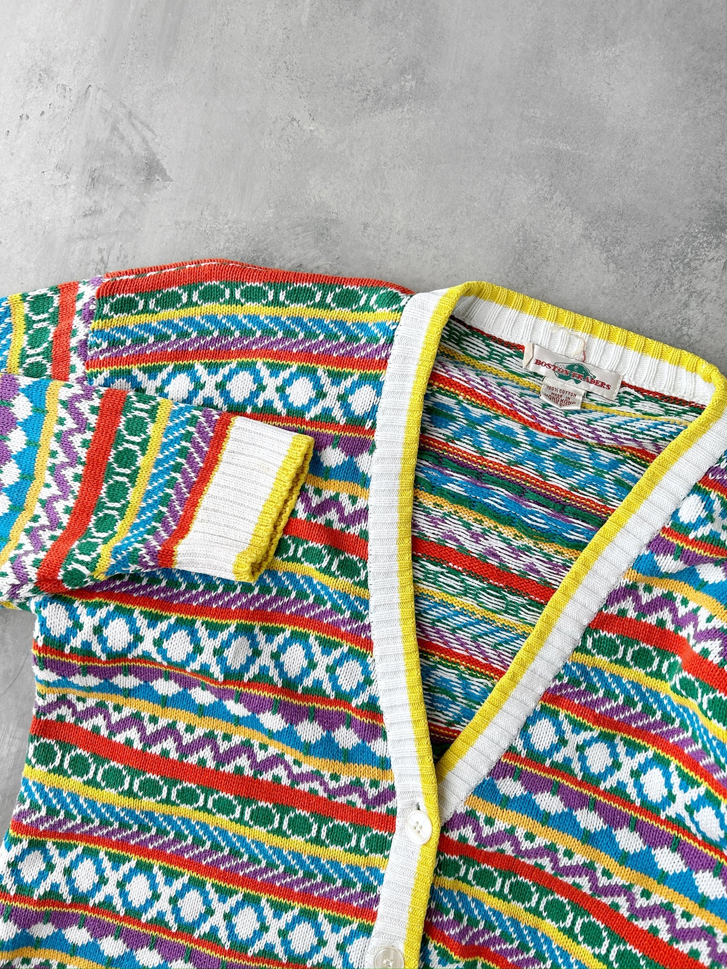 Multi-Pattern Cardigan 90's - Medium