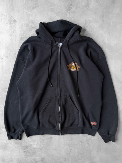 Harley Owners Group Zippered Hoodie 90's - XXL