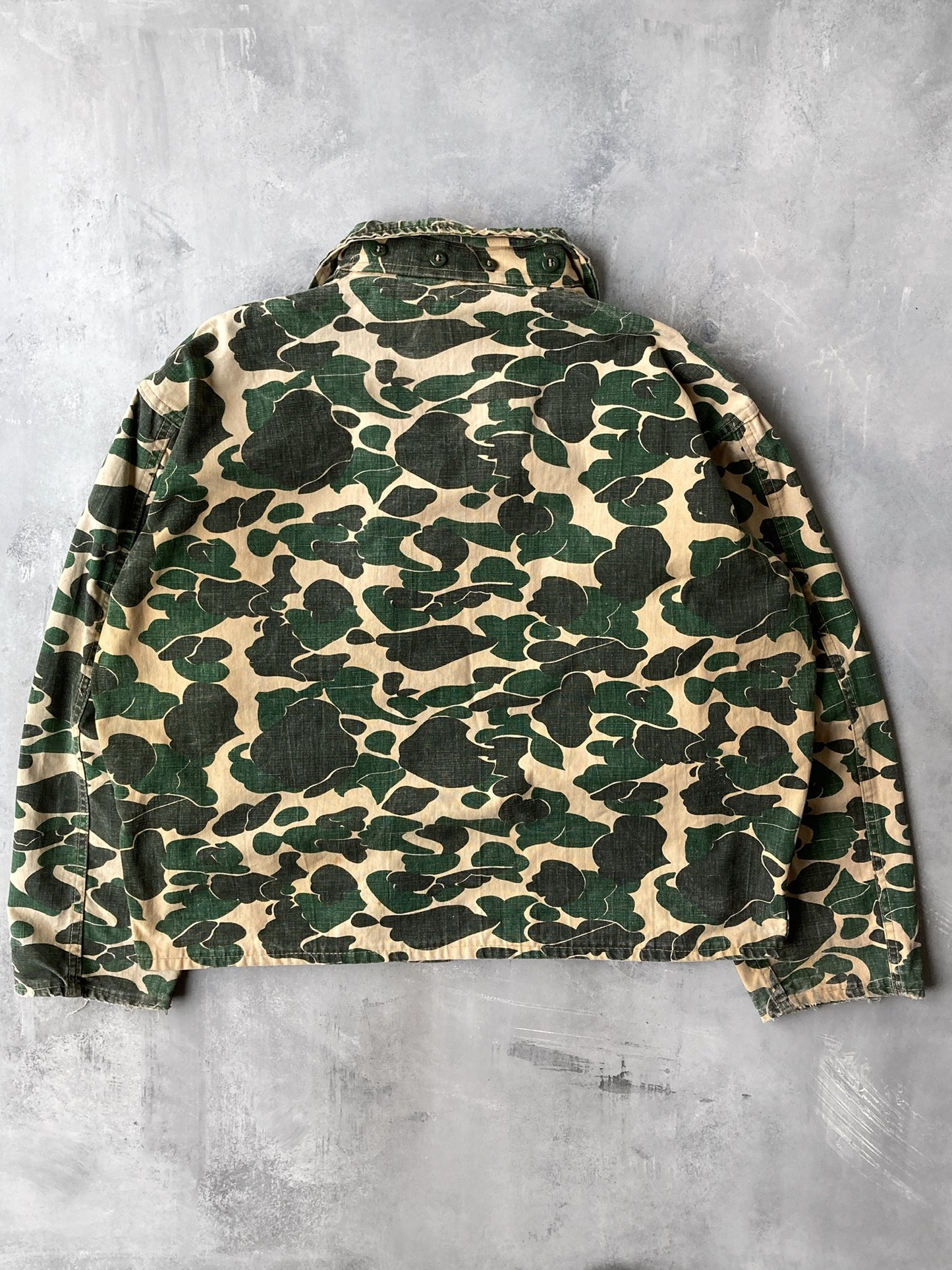 Camouflage Canvas Jacket 80's - XL