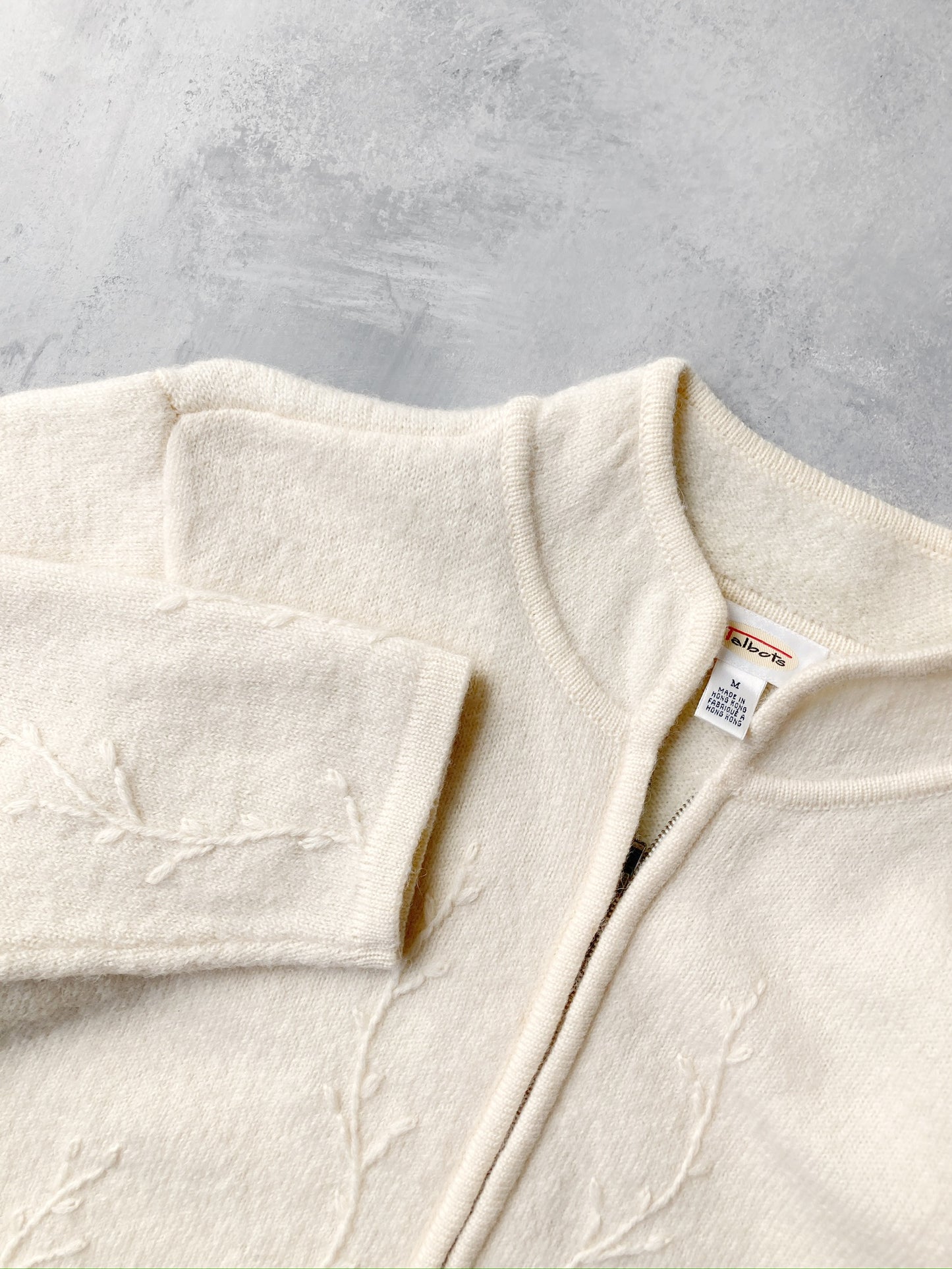 Embroidered Wool Jacket 90's - Medium