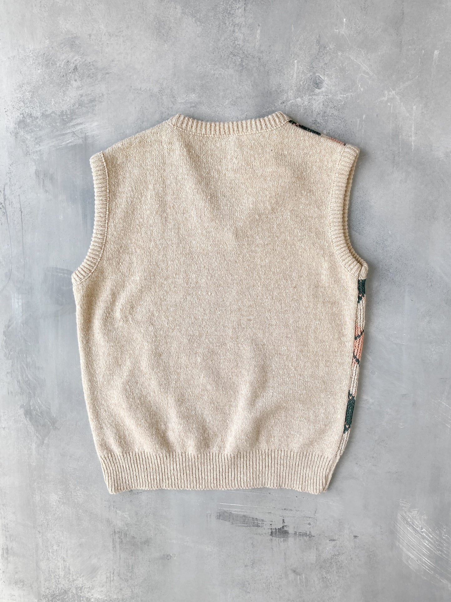 Argyle Sweater Vest 80's - Small / Medium