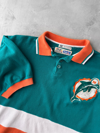 Miami Dolphins Polo Shirt 90's - XL