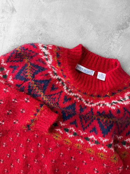 Fair Isle Sweater 90's - Medium