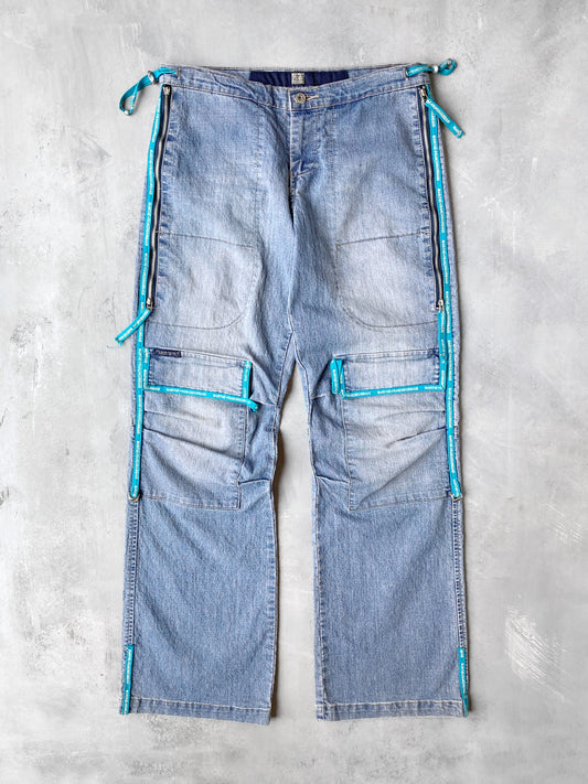 Low Rise Embellished Jeans Y2K - 4