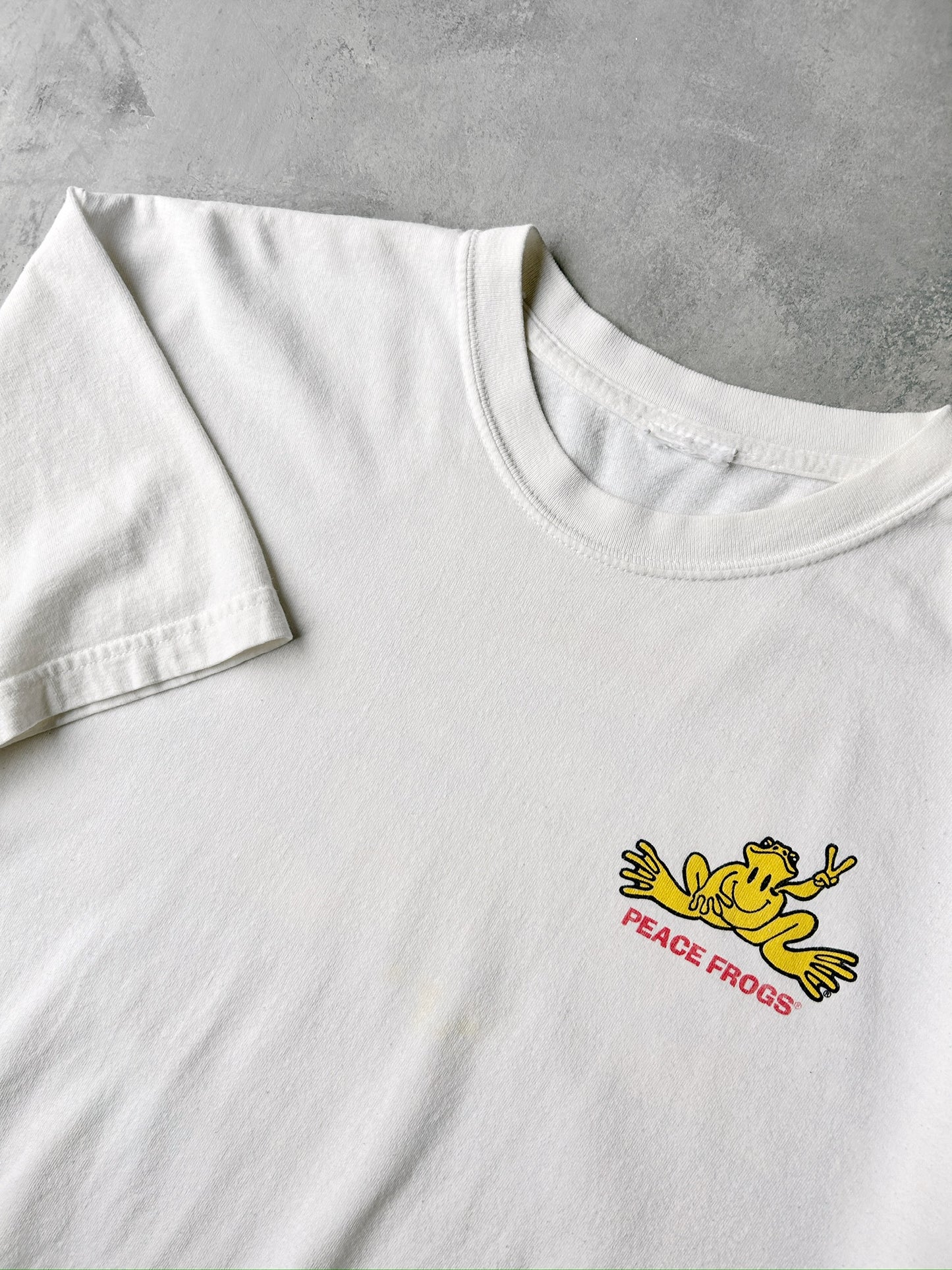 Peace Frogs T-Shirt Y2K - Large