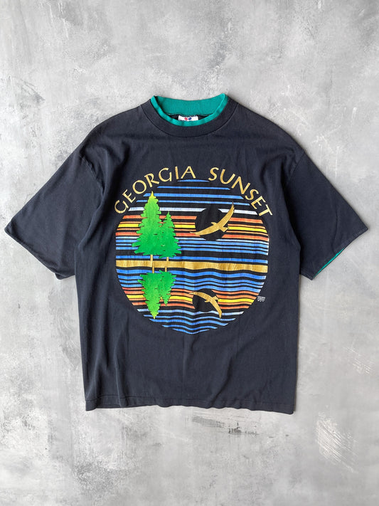 Georgia Sunset T-Shirt 90's - Medium