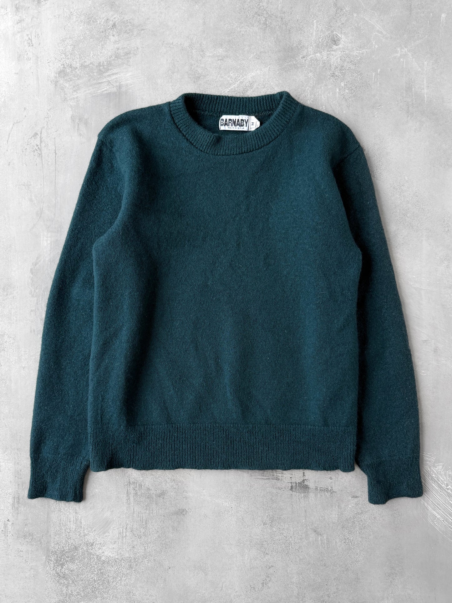 Teal Wool Sweater 80's - Small