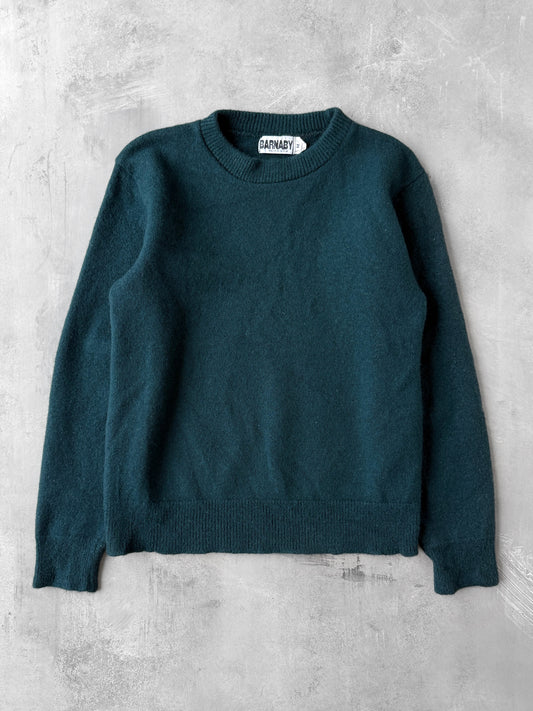 Teal Wool Sweater 80's - Small