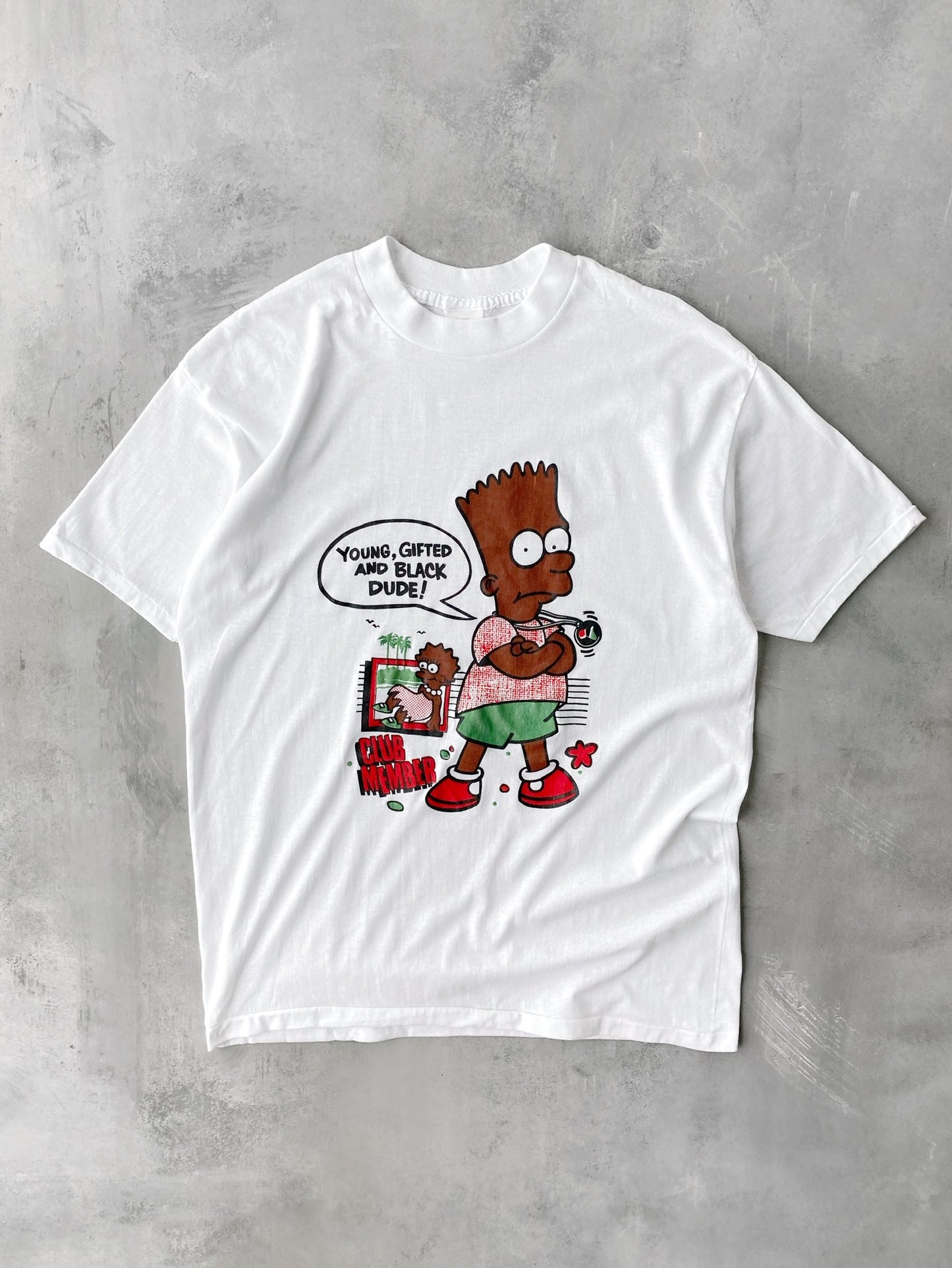 Bart Simpson Bootleg T-Shirt 80's - Large