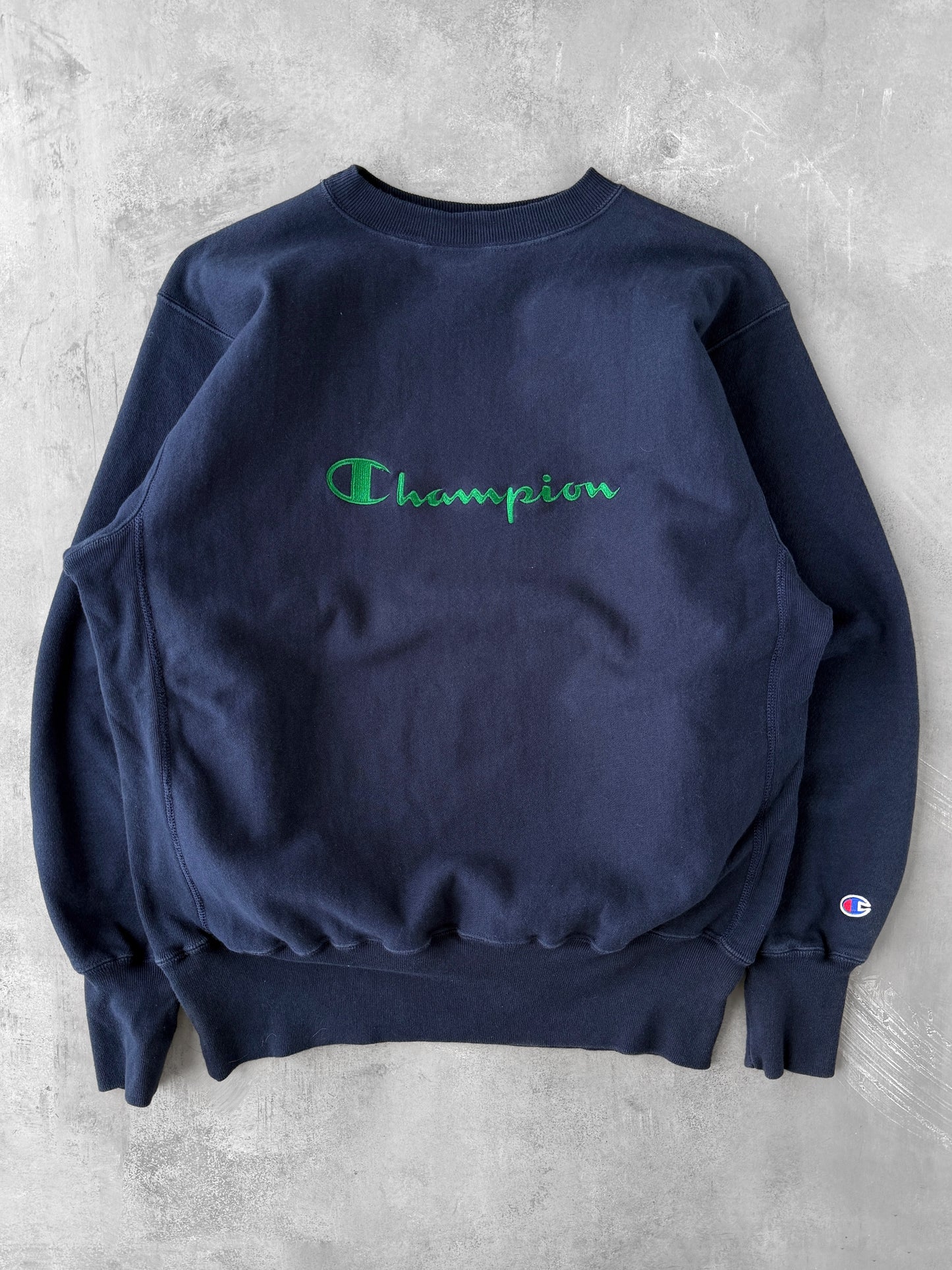 Champion Script Reverse Weave Sweatshirt 90's - XL