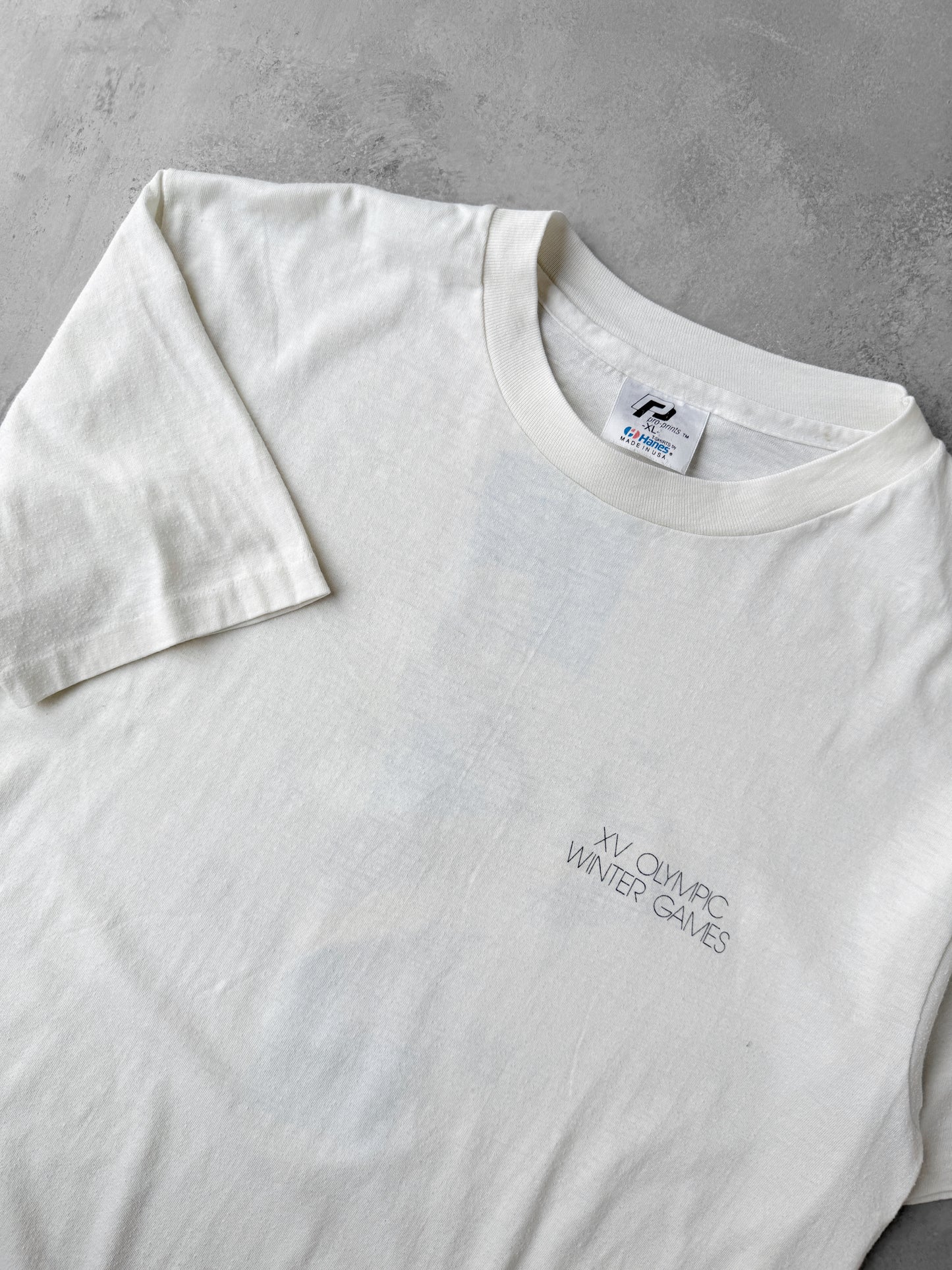 XV Winter Olympics T-Shirt '88 - Large