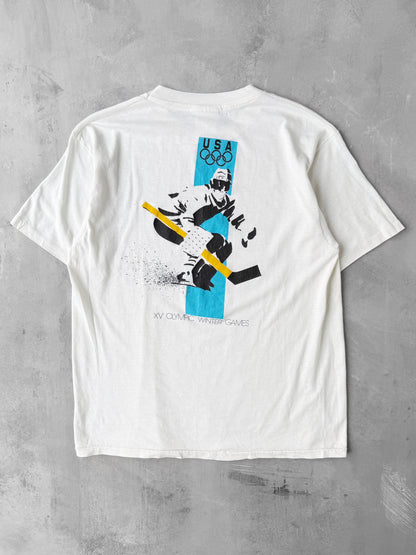 XV Winter Olympics T-Shirt '88 - Large