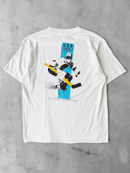 XV Winter Olympics T-Shirt '88 - Large