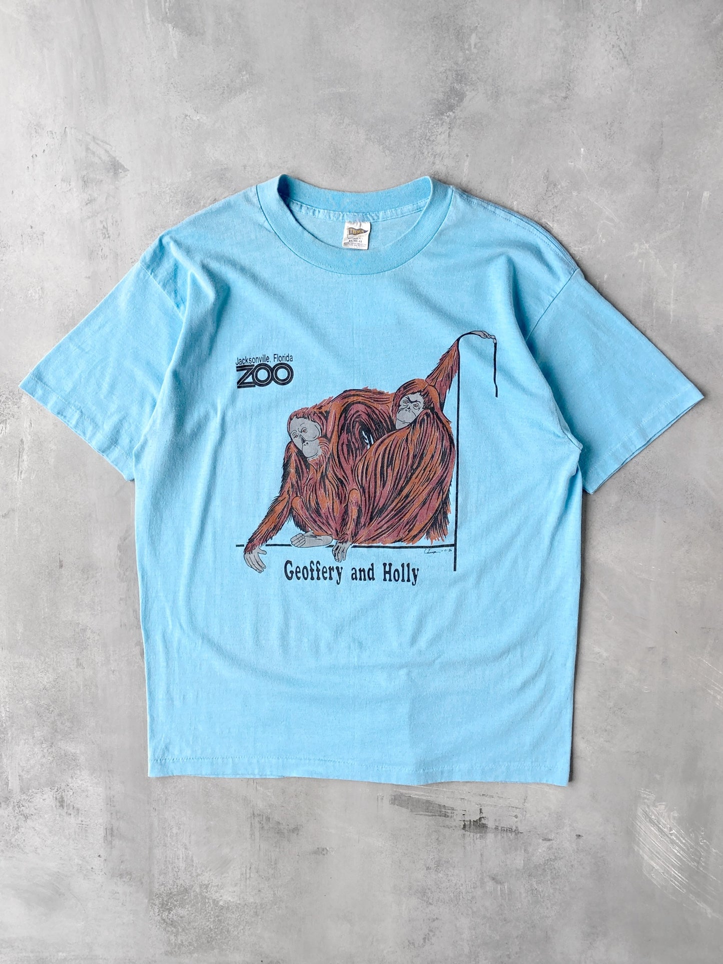 Jacksonville Zoo Orangutans T-Shirt '86 - Large