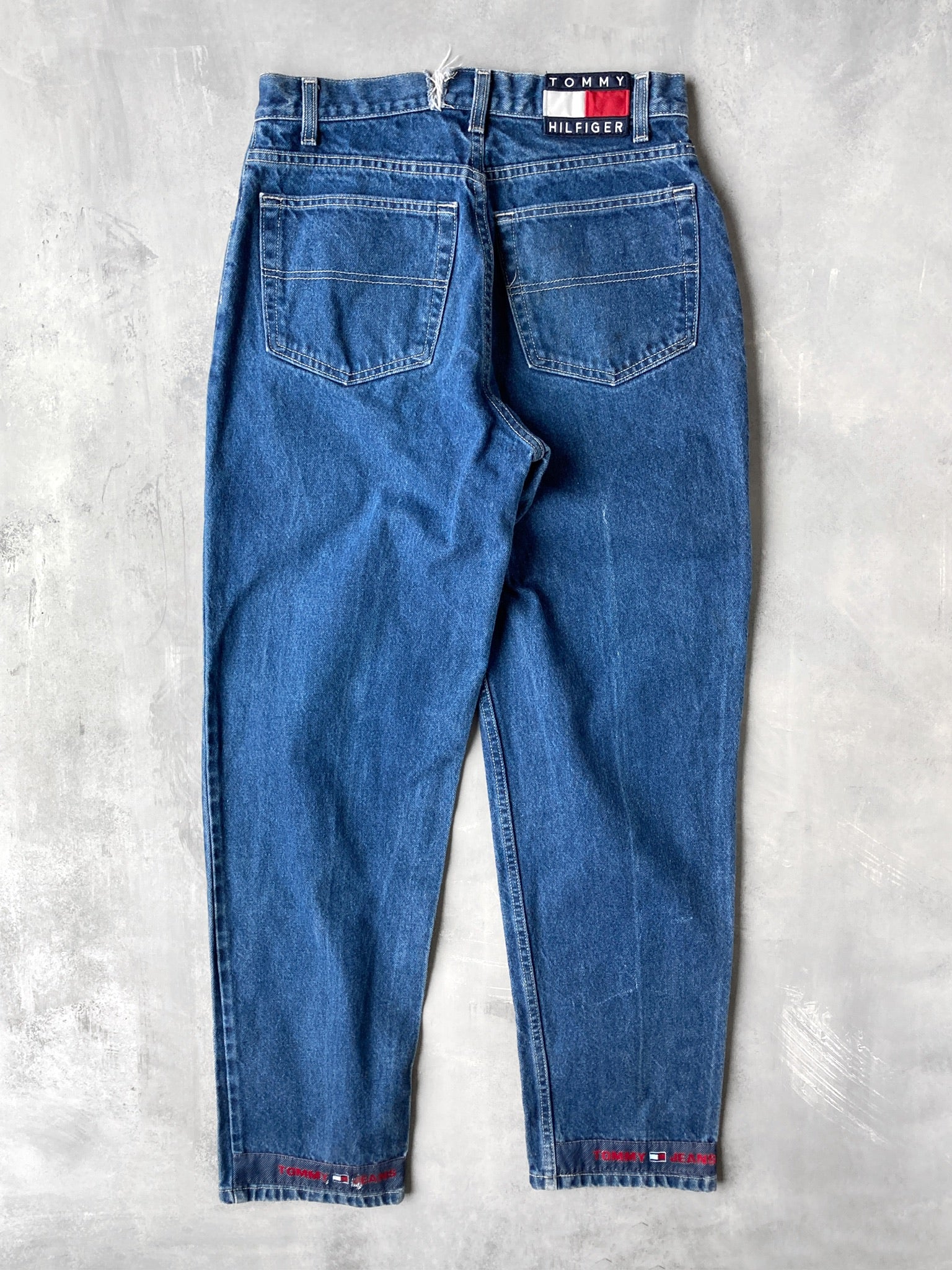 Tommy Hilfiger Blue Jeans Denim Vintage 90s Womens Size 5 Inseam 28 deals Cotton