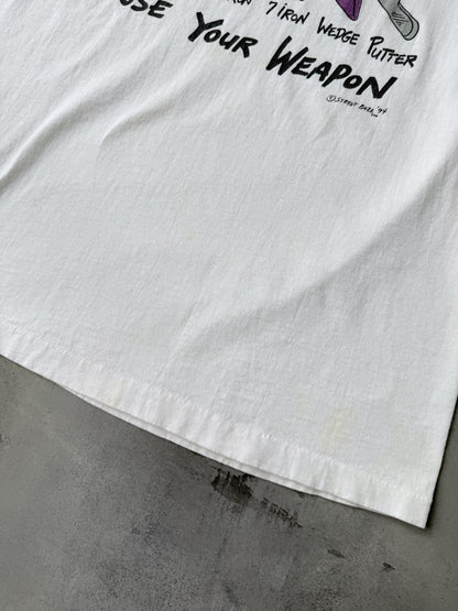Choose Your Weapon Golf T-Shirt '94 - Large