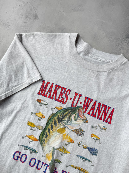 Fishing T-Shirt 90's - XL