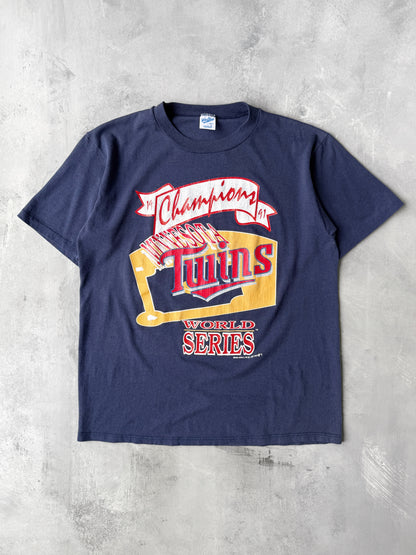 Minnesota Twins World Series T-Shirt '91 - Large