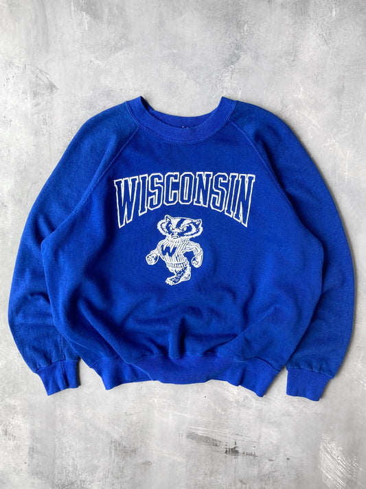 University of Wisconsin Sweatshirt 80's - Large