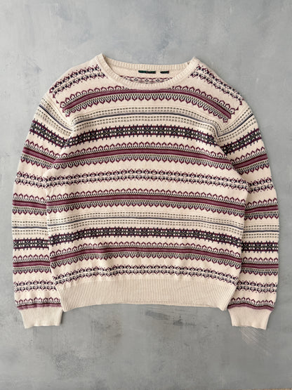 Patterned Sweater - XL
