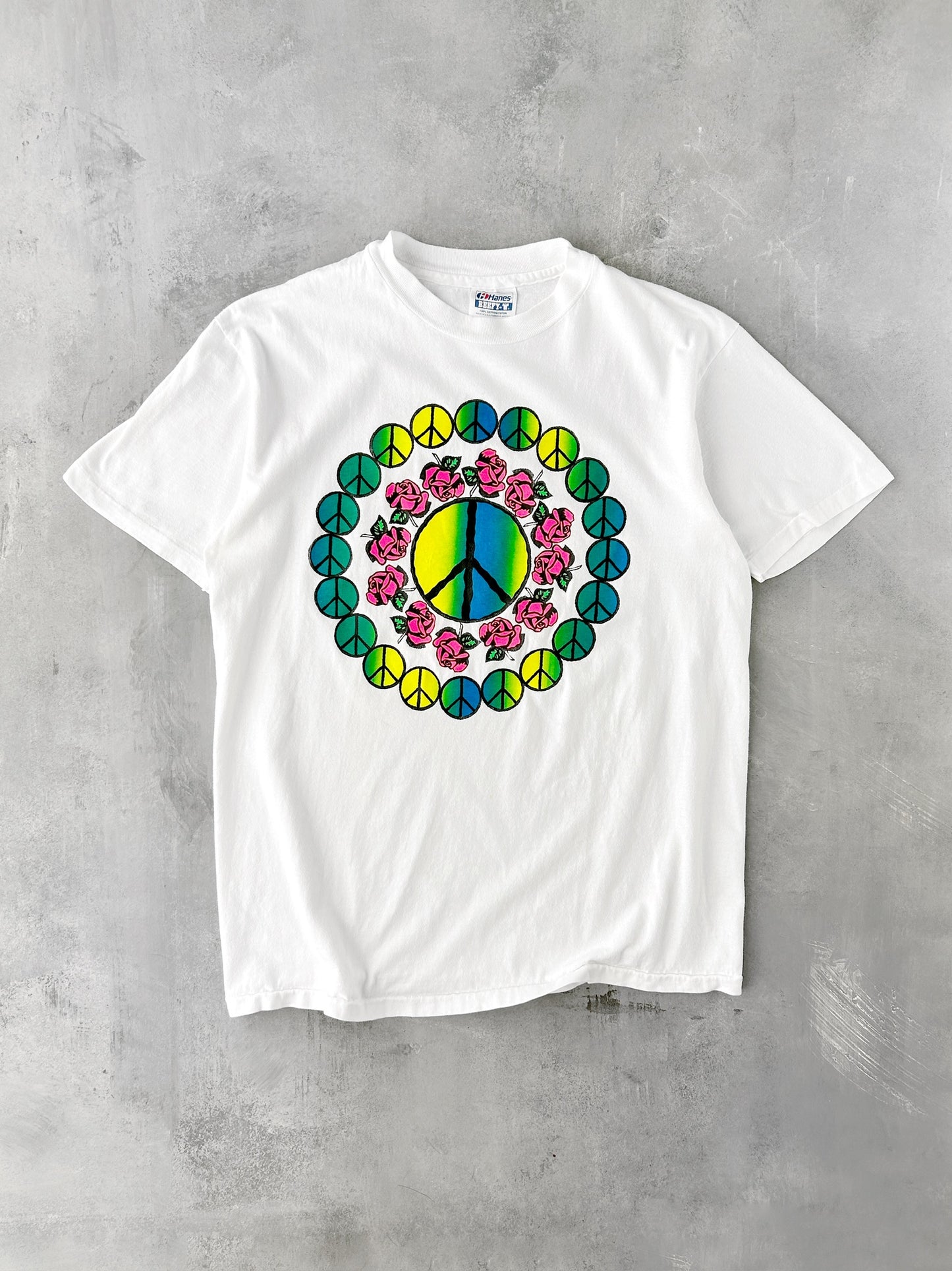 Peace Sign T-Shirt 90's - Medium