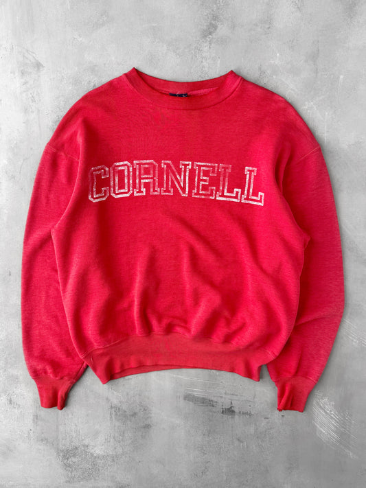 Faded Cornell University Sweatshirt 80's - Large