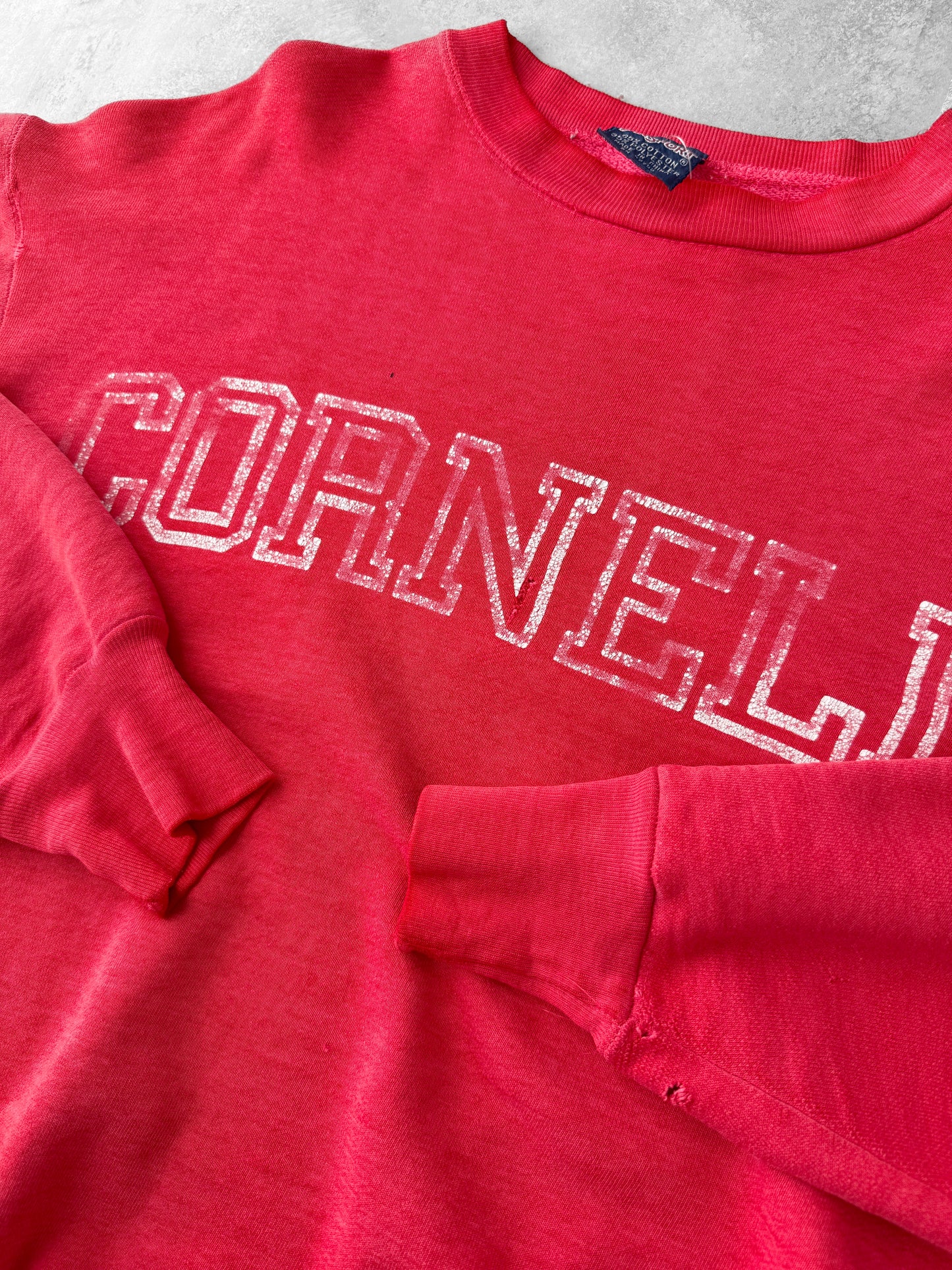 Faded Cornell University Sweatshirt 80's - Large