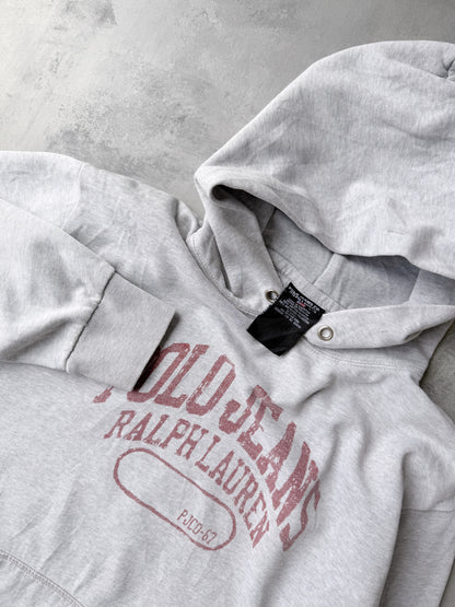 Polo Jeans Hoodie Y2K - Large