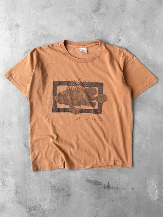 Banana Republic Lionfish T-Shirt 90's - Medium