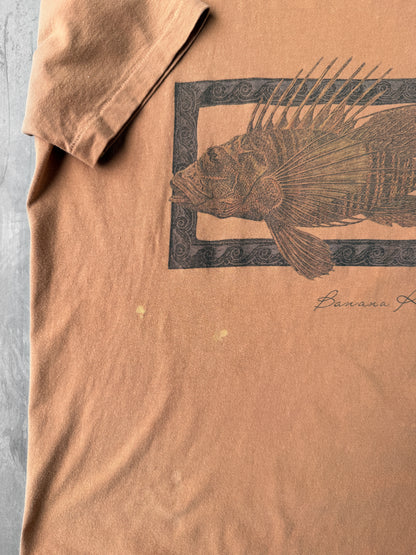 Banana Republic Lionfish T-Shirt 90's - Medium