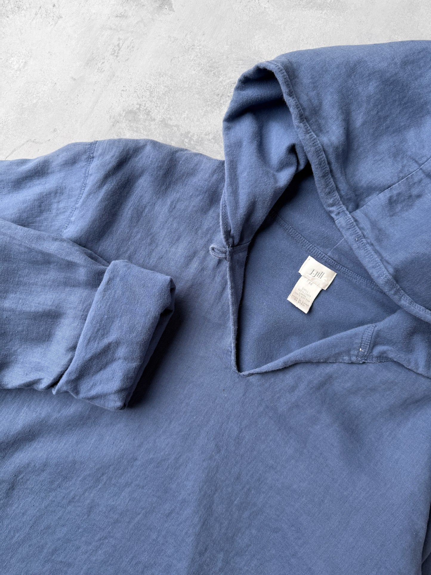 Slouchy Linen Hoodie 00's - Medium