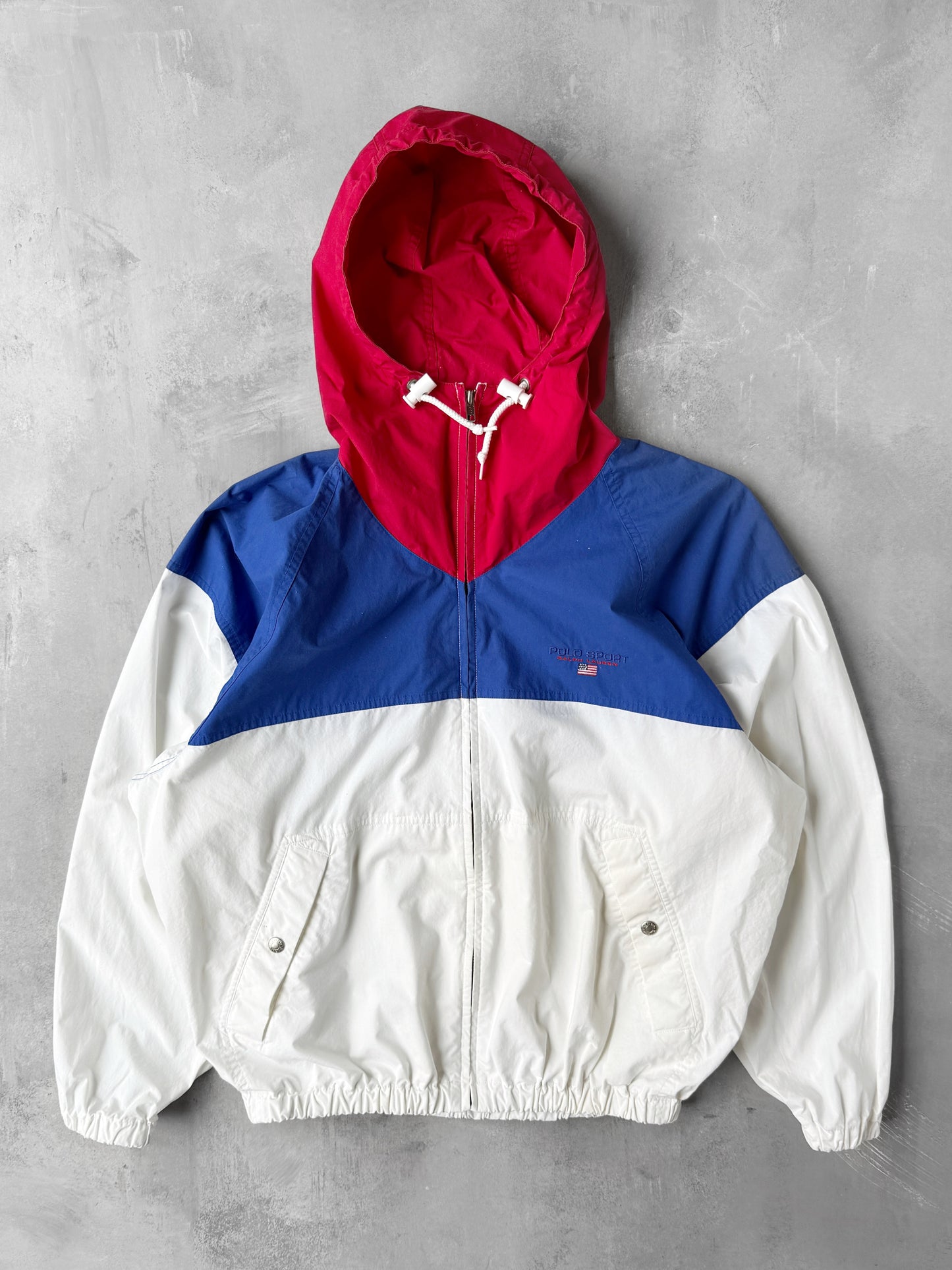 Polo Sport Hooded Jacket 90's - Small