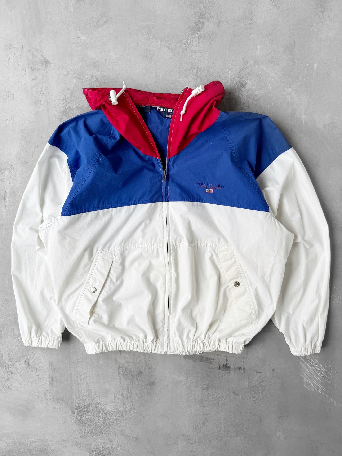 Polo Sport Hooded Jacket 90's - Small