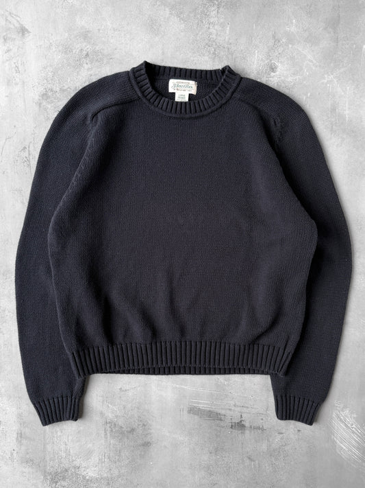 Black Cotton Sweater 90's - Large