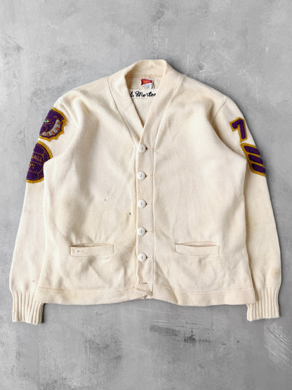 Varsity Cardigan 70's - Medium