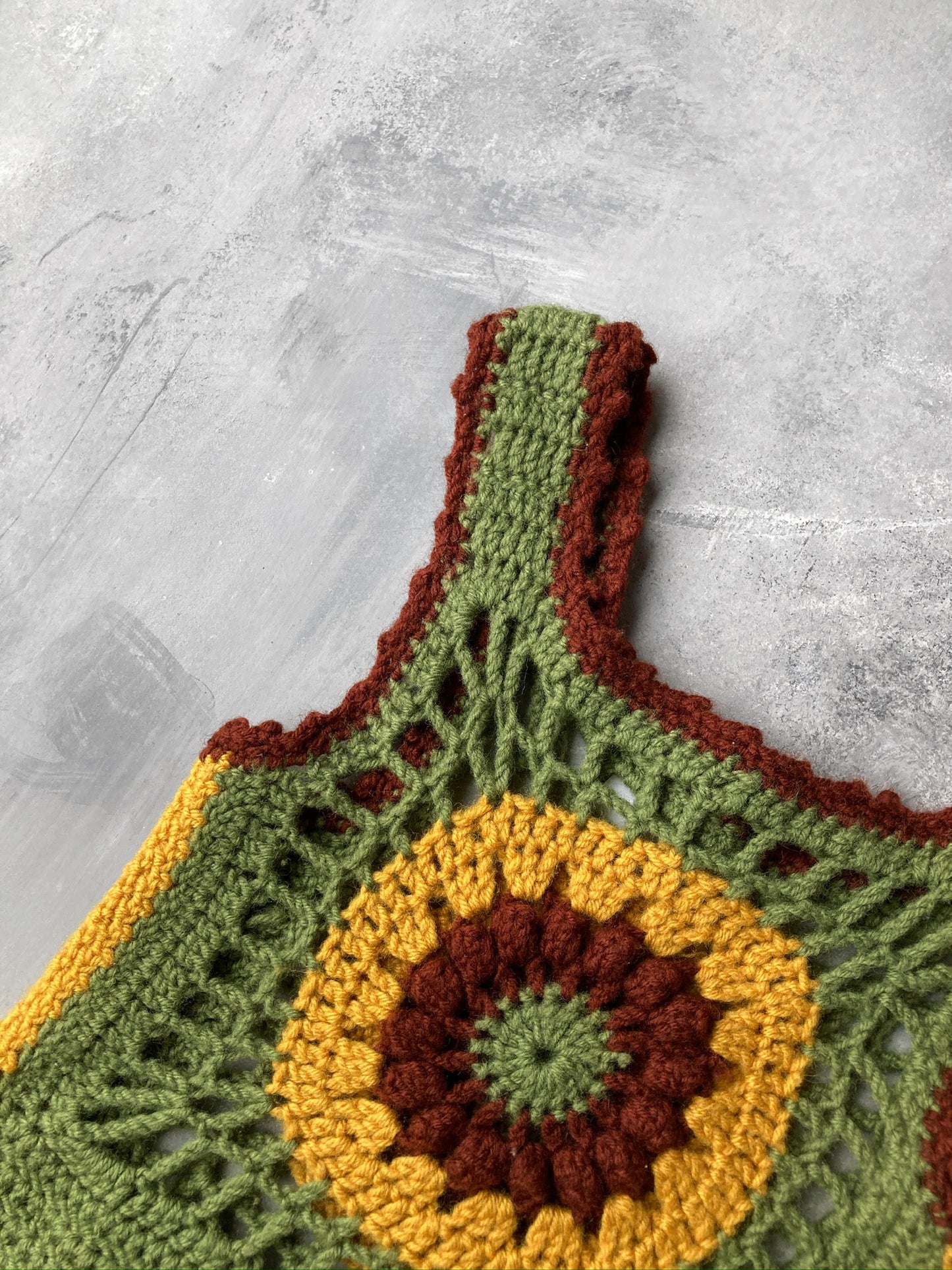 Sleeveless Crochet Top 70's - Small