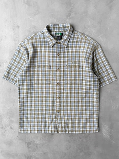 Woven Plaid Shirt Y2K - XL