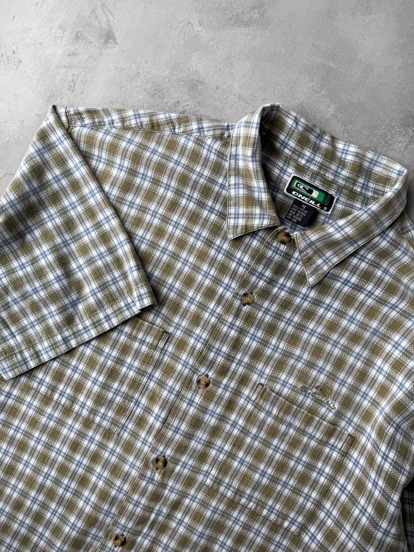 Woven Plaid Shirt Y2K - XL
