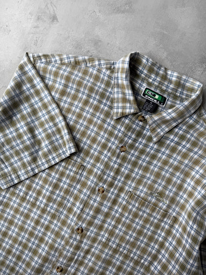 Woven Plaid Shirt Y2K - XL