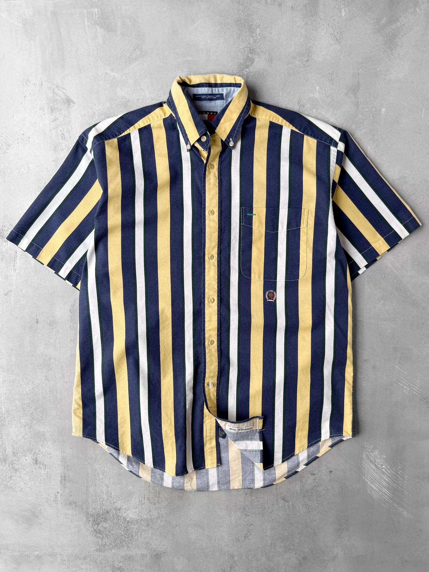 Tommy Hilfiger Bold Striped Shirt 90's - Medium