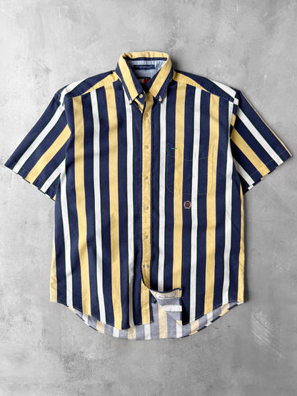 Tommy Hilfiger Bold Striped Shirt 90's - Medium