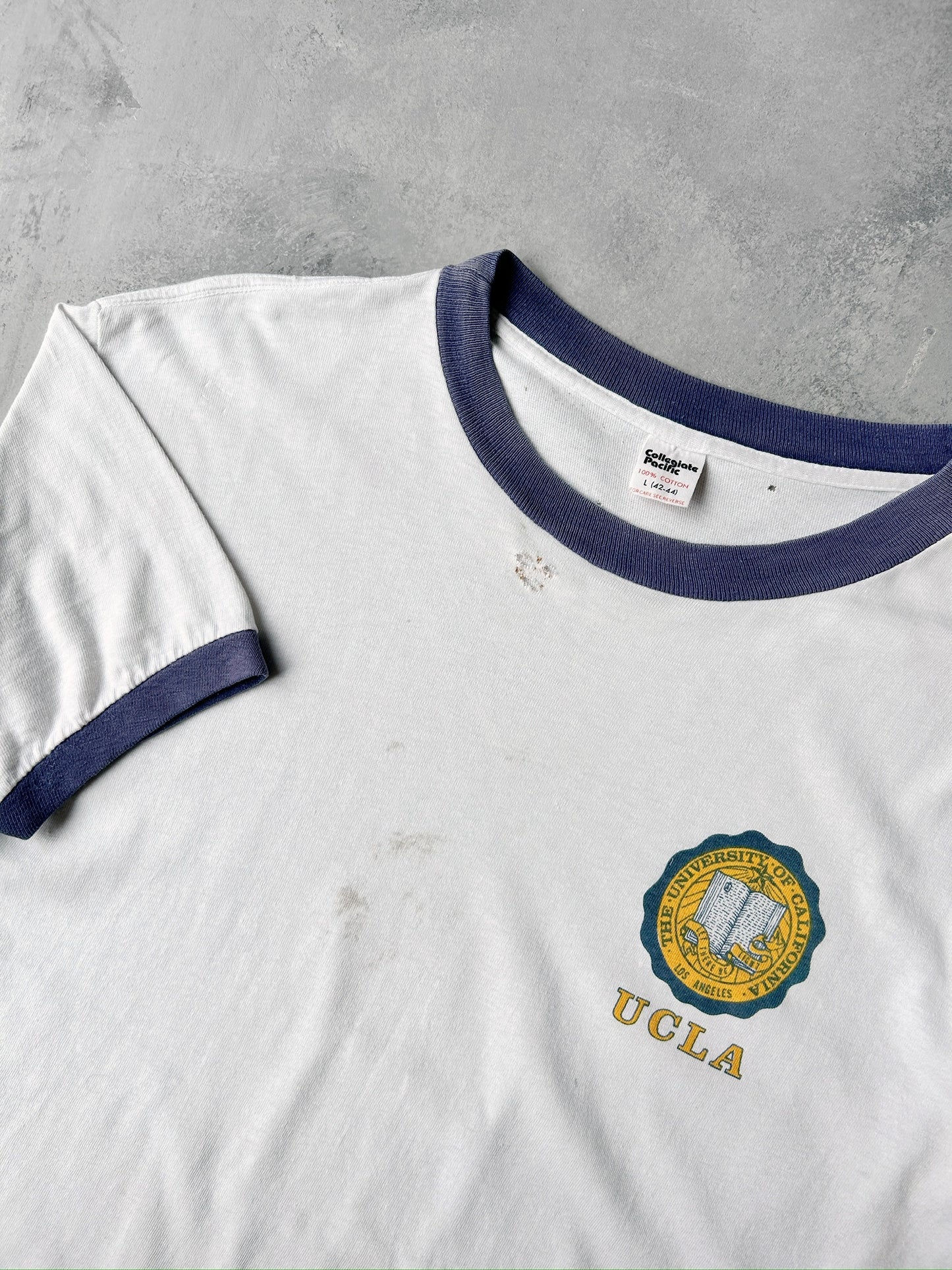 UCLA Ringer T-Shirt 80's - Large