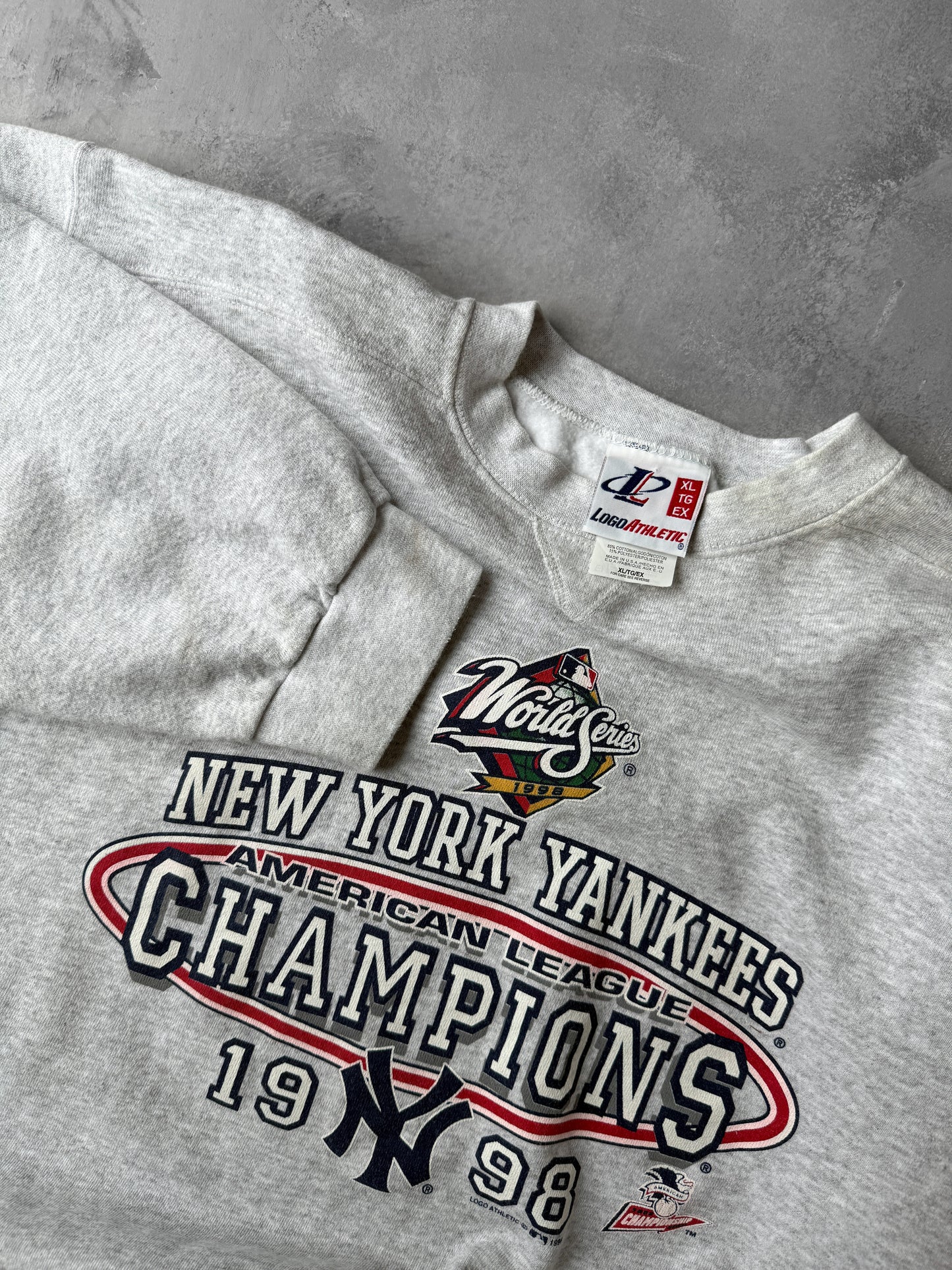New York Yankees AL Champions Sweatshirt '98 - XL