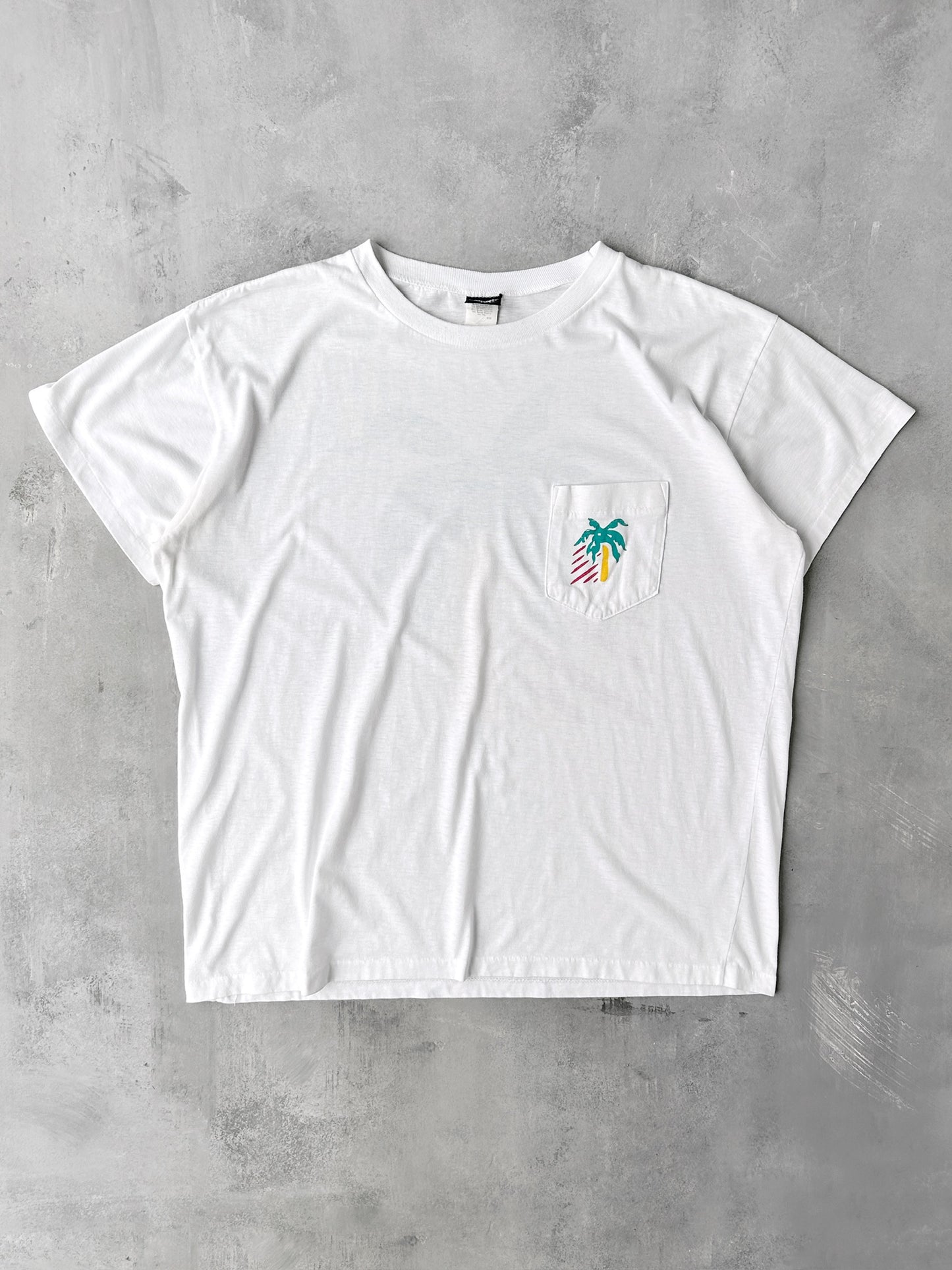 Palm Tree Pocket T-Shirt 90's - XL