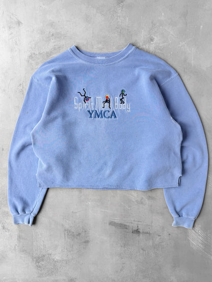 Cropped YMCA Sweatshirt Y2K - Medium