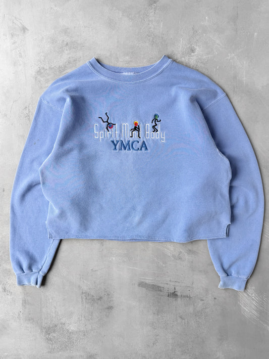 Cropped YMCA Sweatshirt Y2K - Medium