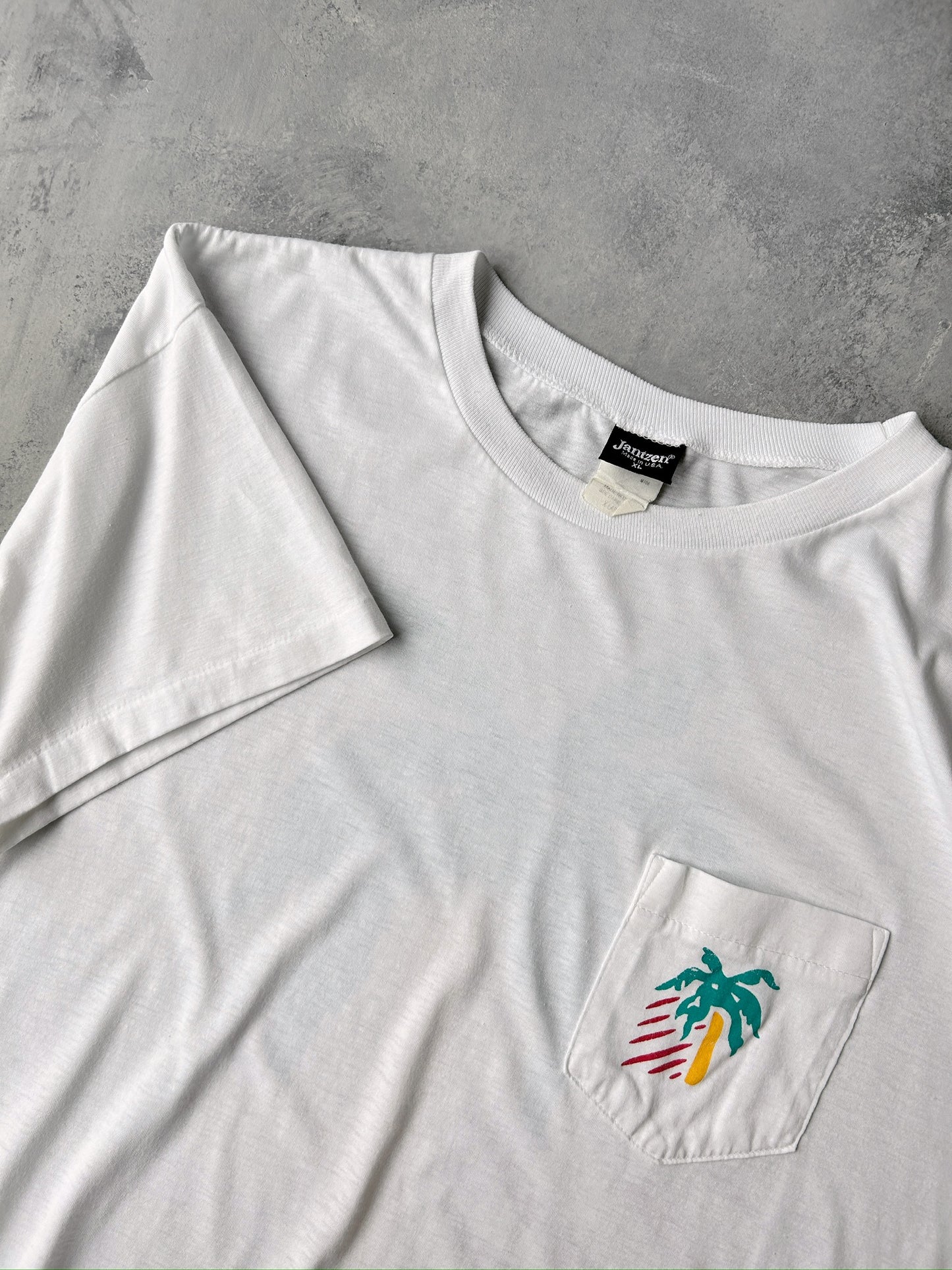 Palm Tree Pocket T-Shirt 90's - XL